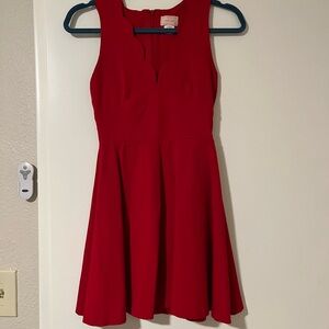 Love Ady Dress Size X Small. Women's Ladies Fit & Flare Red Sleeveless